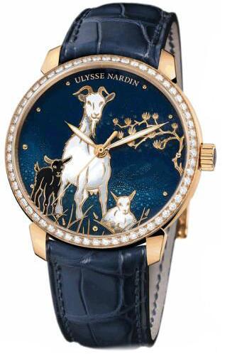 Review Buy Ulysse Nardin 8156-111B-2 / CHEVRE Classico Enamel Classico Champleve replica watch